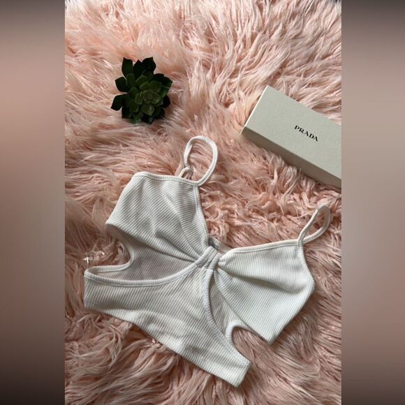 white spaghetti strap fashion top - Picture 6 of 9